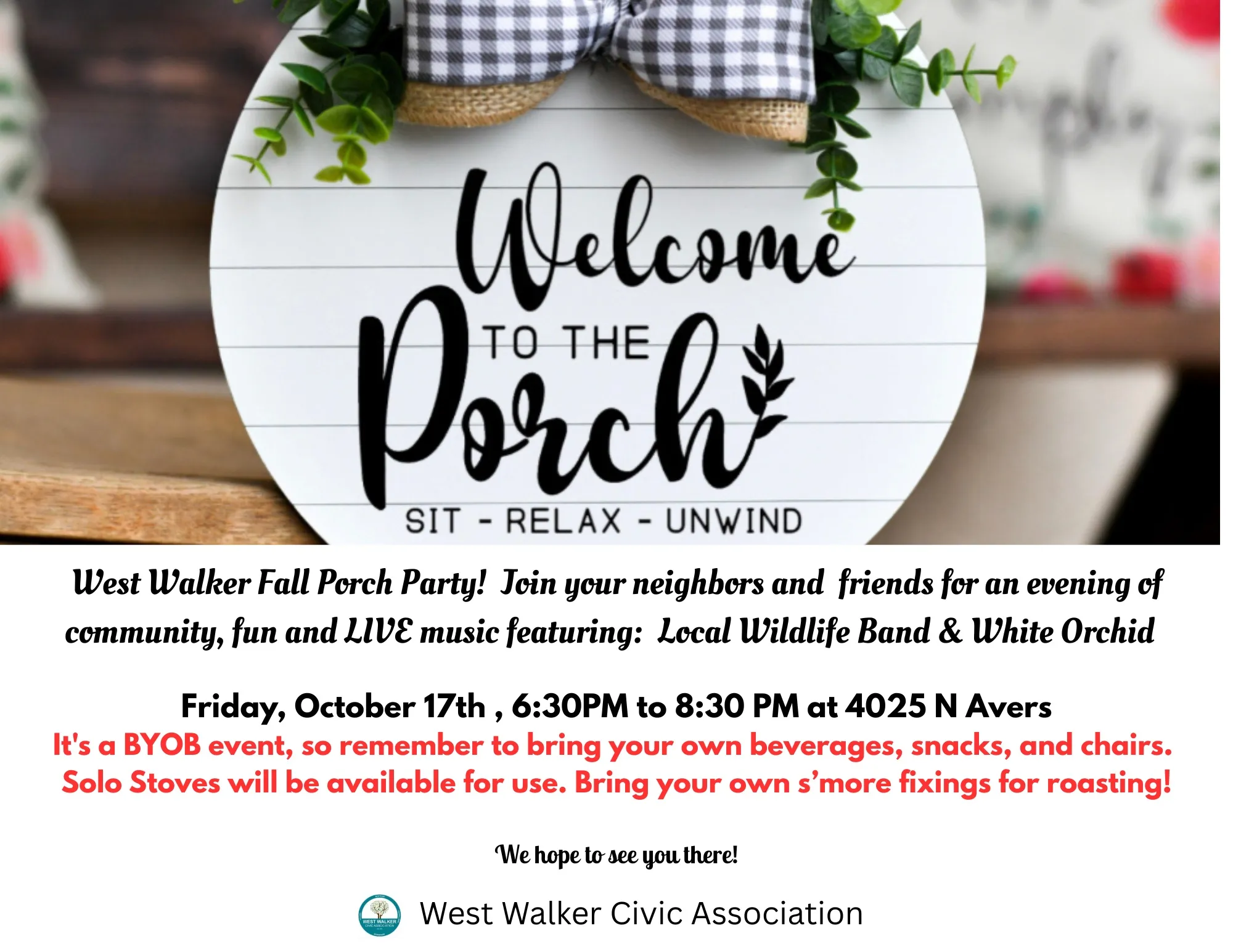 porch party flyer