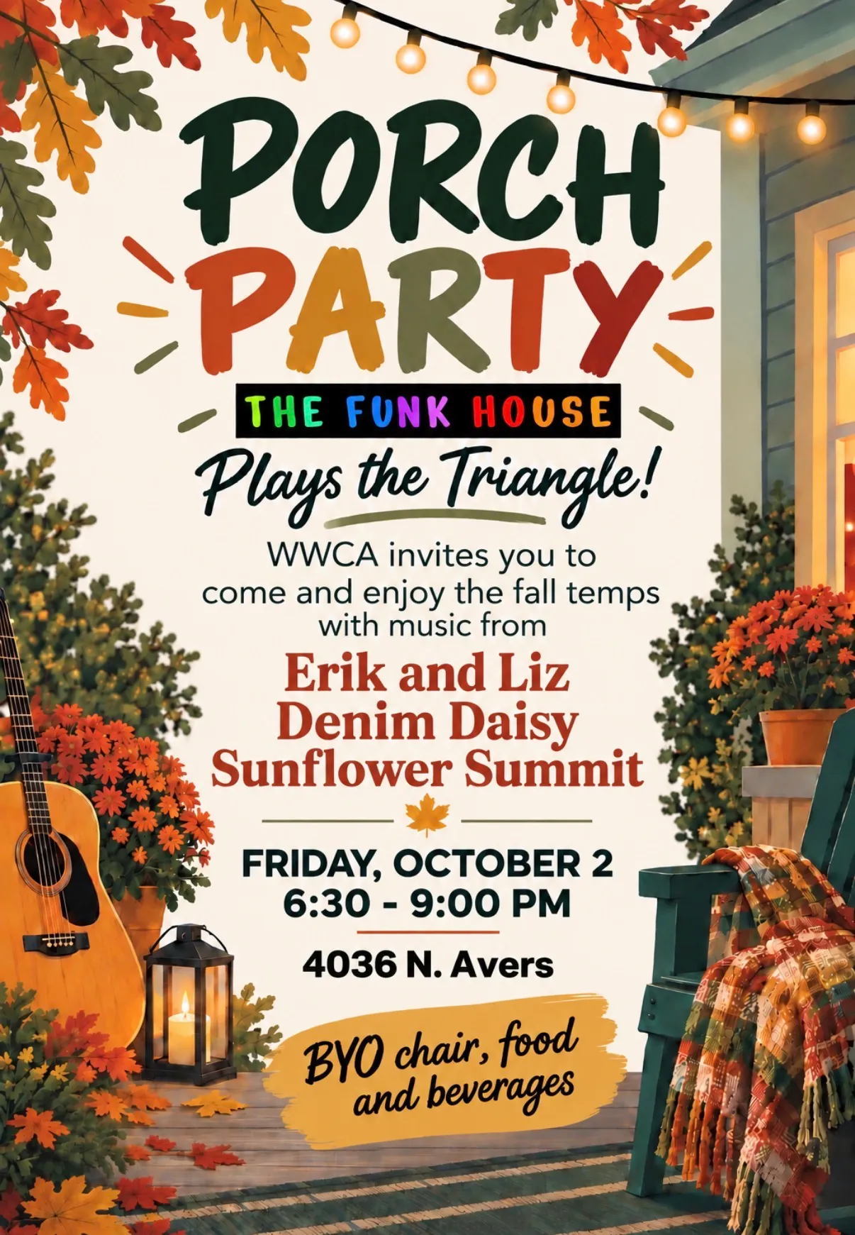 Porch Party flyer
